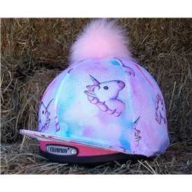 Pastel Unicorn Pom Pom Hat Cover